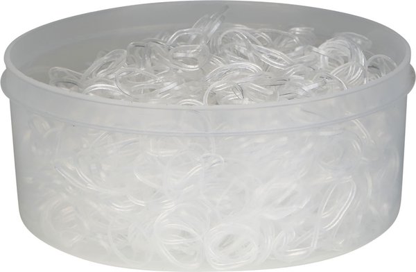 Show full view: Horze Horse Braiding Bands, Clear, 500 count slide 1 of 1