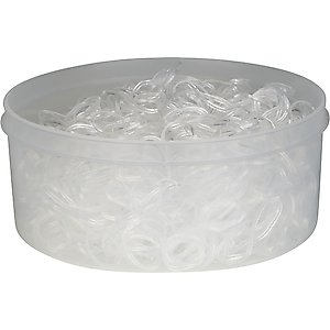 Horze Horse Braiding Bands, Clear, 500 count