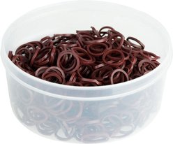 Horze Horse Braiding Bands, Brown, 500 count