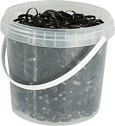 Horze Silicone Rubber Horse Plaiting Band, Black