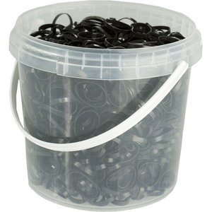 Horze Silicone Rubber Horse Plaiting Band, Black