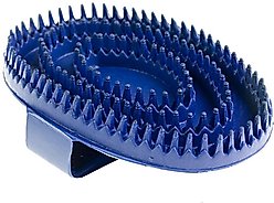 Horze Rubber Curry Horse Comb, Small, Blue