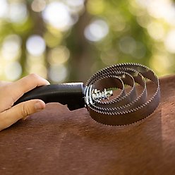 Horze Reversible Metal Curry Horse Comb, Black slide 2 of 4