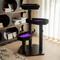 Show in main carousel: Happy & Polly Gothic Style 41.3-in Removable Cushion Plush Cat Tree, Purple, Large slide 1 of 10