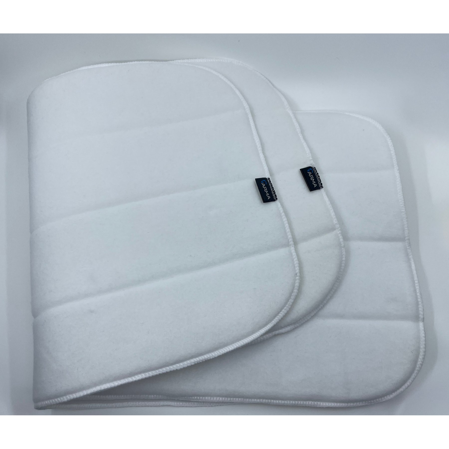 Shires Equestrian Products ARMA Pillow Horse Wraps, White, 12 x 30-in