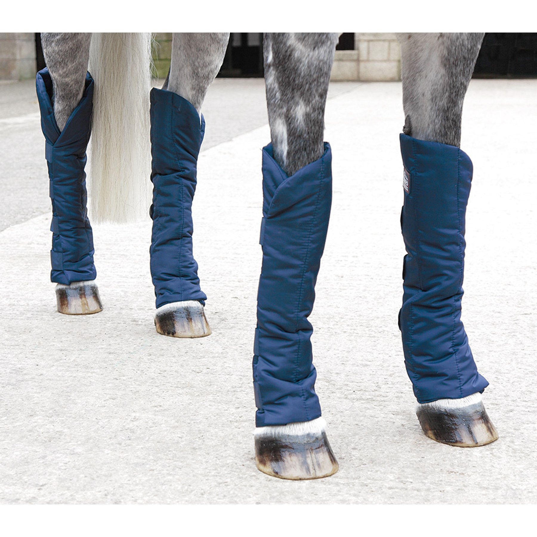 Shires Equestrian Products ARMA Travel Sure Economy Traveling Horse Boots, Navy, Navy, Medium