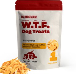 OH NORMAN WTF Pumpkin Slices Dog Treats, 6-oz box