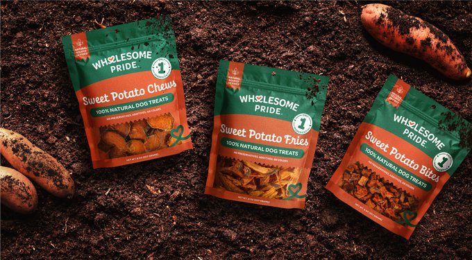 Wholesome Pride Pet Treats Pumpkin Slices Dehydrated Dog Treats