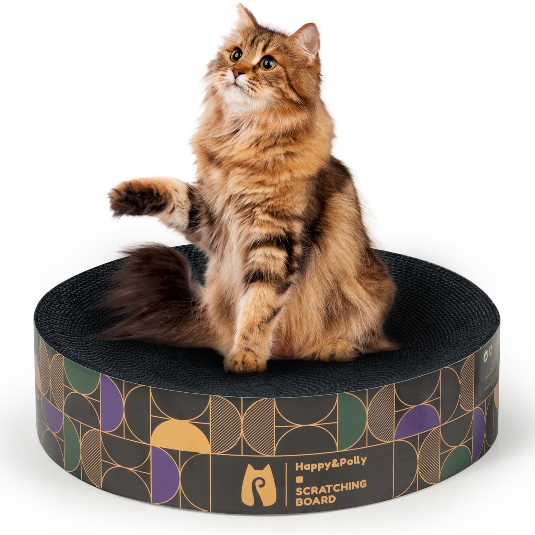 Happy & Polly Round Cat Scratching Pad