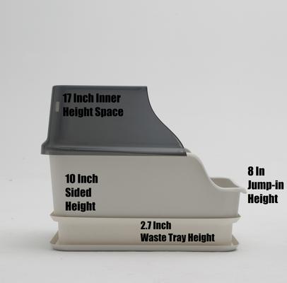 Show full view: Mr. Catman Sifting Litter Box with Sifter Pan & Waste Storage Tray, Dark Grey, X-Large slide 9 of 10