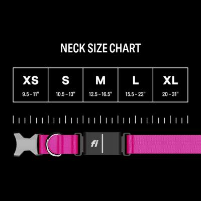Show full view: Fi Series 3 Kit Dog GPS Tracking Collar, Pink, Large: 15.5 to 22-in neck, 1-in wide slide 5 of 7