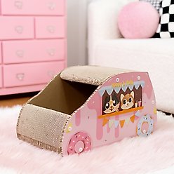 Happy & Polly Corrugated Cardboard Donut Car Cat Scratcher Toy slide 2 of 8