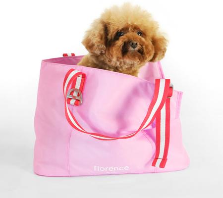 Show full view: florence by mills Florence Dog Tote, Pink, Large slide 7 of 8