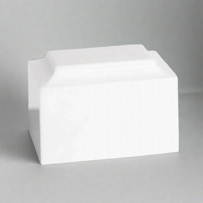Show full view: Titan Casket White Paw Cultured Marble Pet Urn, White, Regular slide 2 of 4
