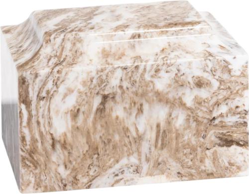 Show full view: Titan Casket Sand Paw Cultured Marble Pet Urn, Sand, Regular slide 3 of 4
