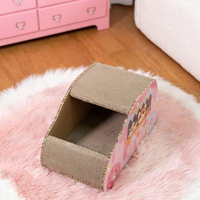 Show full view: Happy & Polly Corrugated Cardboard Donut Car Cat Scratcher Toy slide 3 of 9