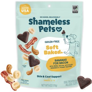 Shameless Pets Bacon, Banana, & Peanut Butter Soft Baked Dog Treats, 6-oz bag