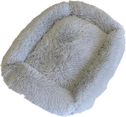 Show full view: Dog Palace Deluxe Calming Dog Bed, Light Grey, Small slide 3 of 6
