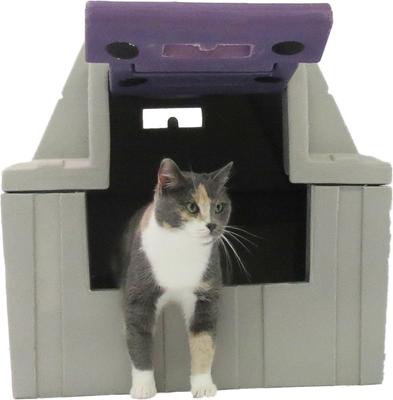 Show full view: Dog Palace Cat Palace Insulated Cat House with Calming Bed slide 8 of 10
