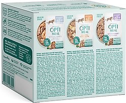 Optimeal Digestive Indoor Health Chicken, Beef, Shrimp Variety Pack Grain-Free Wet Cat Food, 3-oz pouch, case of 12 slide 2 of 6