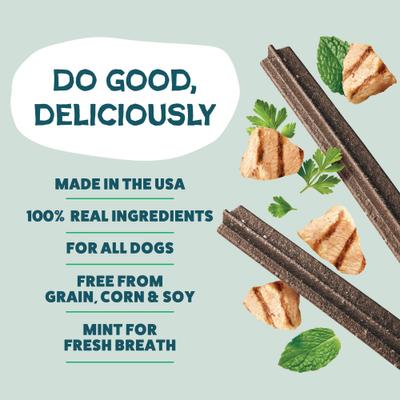 Show full view: Shameless Pets Dental Sticks Chicken & Mint Dog Treats, 8 count slide 4 of 10