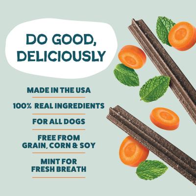 Show full view: Shameless Pets Dental Sticks Carrot & Mint Dog Treats, 8 count slide 4 of 11