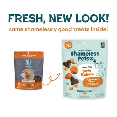 Show full view: Shameless Pets Peanut Butter & Pumpkin Soft Baked Dog Treats, 6-oz bag slide 3 of 11