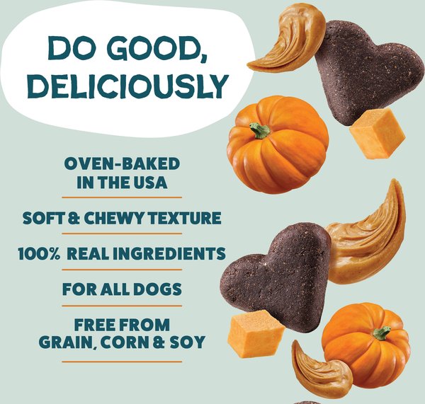 Show full view: Shameless Pets Peanut Butter & Pumpkin Soft Baked Dog Treats, 6-oz bag slide 4 of 11