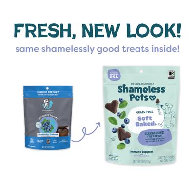 Show full view: Shameless Pets Blueberry & Mint Soft Baked Dog Treats, 6-oz bag slide 3 of 11