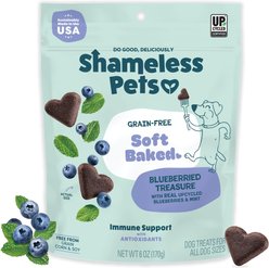 Shameless Pets Blueberry & Mint Soft Baked Dog Treats, 6-oz bag