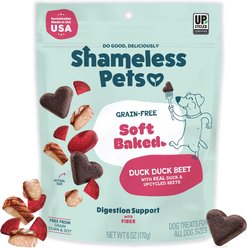 Shameless Pets Duck & Beet Soft Baked Dog Treats, 6-oz bag