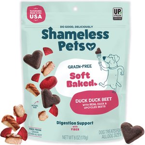Shameless Pets Duck & Beet Soft Baked Dog Treats, 6-oz bag