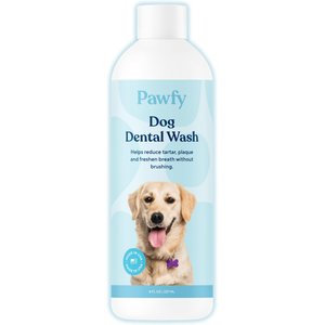 Pawfy Dog Dental Wash, 8-fl oz bottle