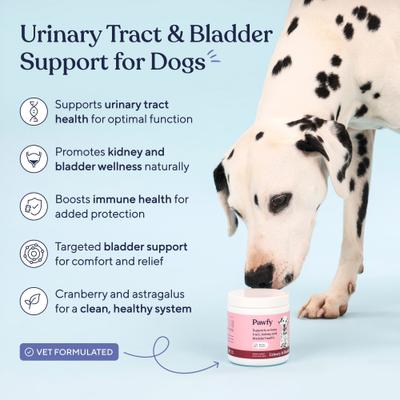 Show full view: Pawfy Bacon Flavored Urinary & Bladder Soft Chew Supplement for Dogs, 30 count slide 3 of 9