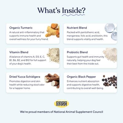 Show full view: Pawfy Turkey & Bacon Flavored Chews Probiotic Supplement for Dogs, 30 count slide 4 of 9