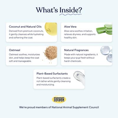 Show full view: Pawfy 5-in-1 Coconut & Aloe Vera Dog Shampoo, 16-fl oz bottle slide 3 of 8