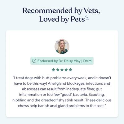 Show full view: Pawfy Anal Gland Peanut Butter Flavored Supplement for Dogs, 30 count slide 8 of 9