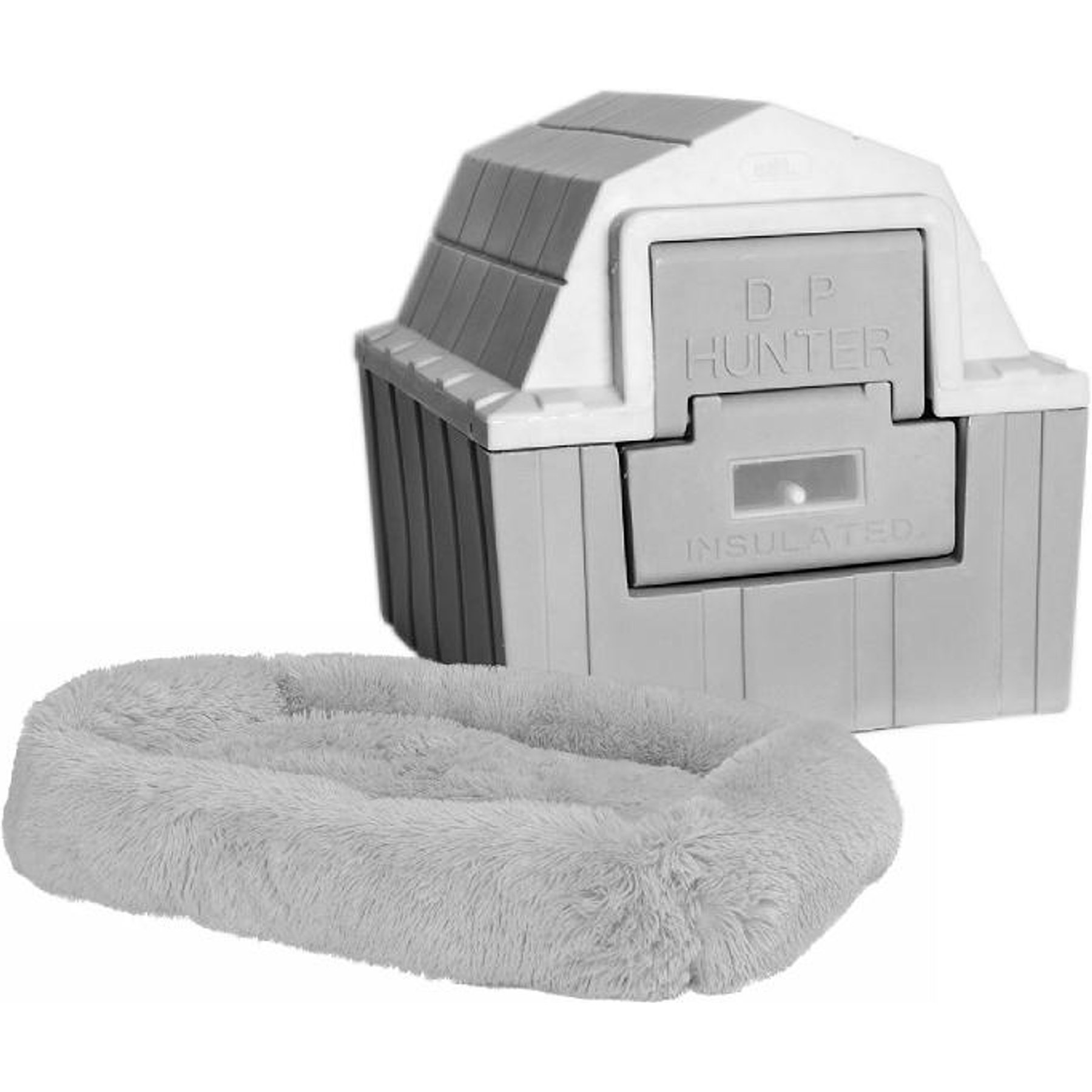 Dog Palace Hunter Insulated Dog House with Calming Bed
