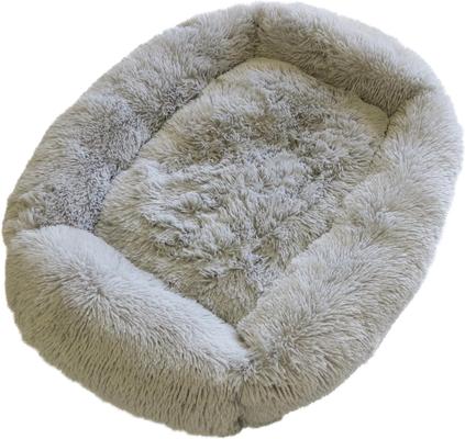 Show full view: Dog Palace Deluxe Calming Dog Bed, Light Grey, Large slide 3 of 6