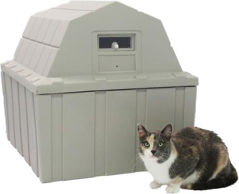 Show full view: Dog Palace Cat Palace Insulated Cat House with Calming Bed slide 5 of 10