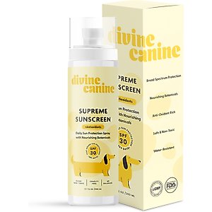 Divine Canine Daily Supreme + Antioxidants SPF 30 Dog Sunscreen, 6.7-fl oz spray