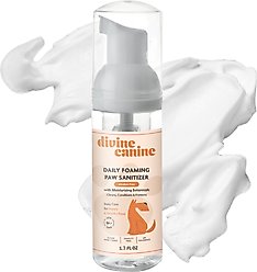 Divine Canine Lick-Safe Daily Foaming Dog Paw Sanitizer, 1.7-oz bottle