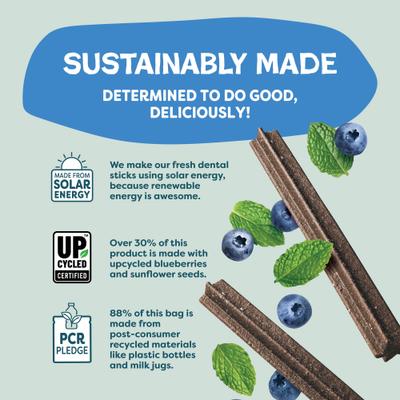 Show full view: Shameless Pets Blueberry & Mint Dental Dog Treats, 8 count slide 8 of 11