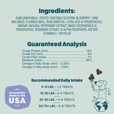 Show full view: Shameless Pets Blueberry & Mint Soft Baked Dog Treats, 6-oz bag slide 7 of 11