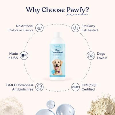 Show full view: Pawfy Dog Dental Wash, 8-fl oz bottle slide 7 of 9