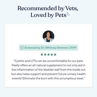 Show full view: Pawfy Bacon Flavored Urinary & Bladder Soft Chew Supplement for Dogs, 30 count slide 8 of 9