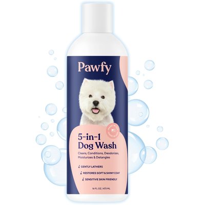 Pawfy Pawfy 5-in-1 Coconut & Aloe Vera Dog Shampoo, 16-fl oz bottle