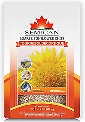 Semican Coarse Sunflower Chips Wild Bird Food, 50-lb bag