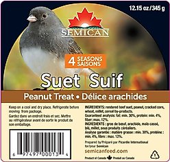 Semican Peanut Suet Wild Bird Treat, 12.15-oz cake
