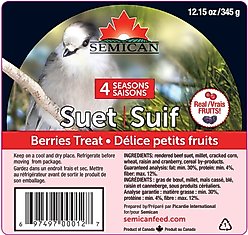 Semican Berries Suet Wild Bird Treat, 12.15-oz cake